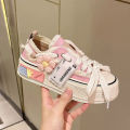 Women 2024 New style breathable floral canvas shoes autumn thick platform all-match student sneakers zapatollas Mujer.