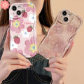 For Vivo Y27s Y36 Y12 Y17s Y27 Y15 Y20 Y17 Y35 Y21 V25 E Y16 Y22 Y11 Y15s Y20s Y30 Y51 Y02 Y12s V29 Y22s Y91 Y31 Y91C Y21s Y33 V27 Oil Painting Pink Large White Flower Strawberry Doodle Case. 