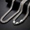 Hot fine Width 6MM chain 925 Sterling Silver Necklaces for Women Men Charm fashion Jewelry wedding Party Holiday gift 50-60cm.