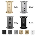 Motorized Pop up Socket Wireless Charger Automatic Power Plug Desktop Worktop Table,Eu Fr Socket USB Type-C Lift Socket. 