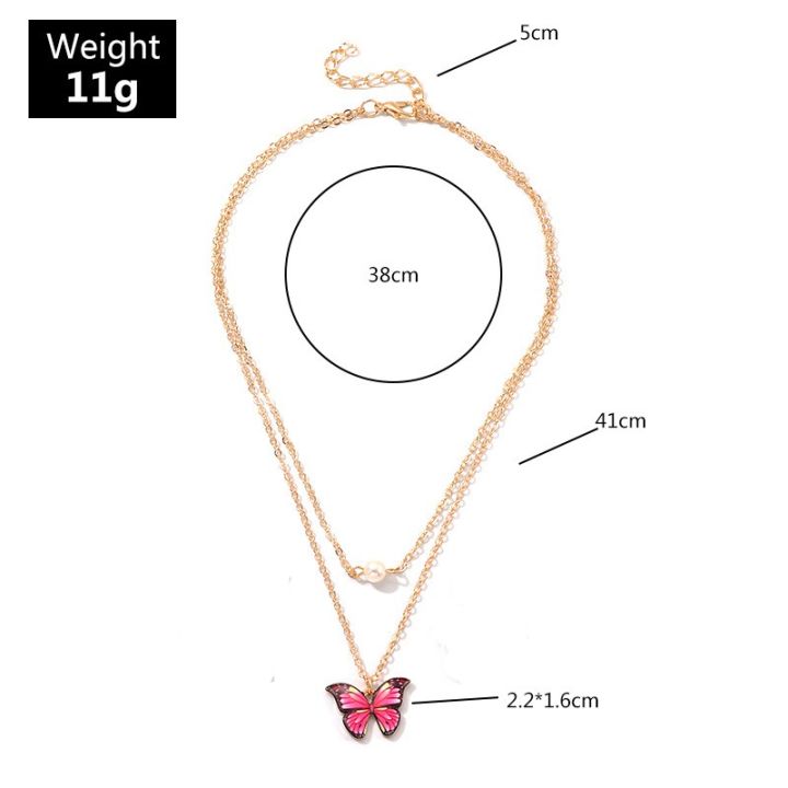 Trendy%20Double%20Layer%20Pearl%20Chain%20Choker%20Butterfly%20Pendant%20Necklaces%20for%20Girls%20Simple%20New%20Stylish%20-%20Fashionable%20Necklace%20for%20Women%20-%20Image%204