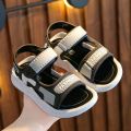 Children's and girls' sandals 2023 new Korean version of soft-soled non-slip middle-sized and boys' baby beach sandals. 