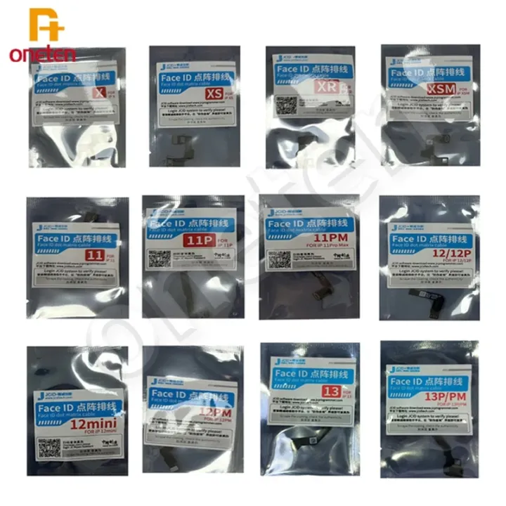JCID JC Face id Tag On FPC Flex Cable For iPhone 13 12 11 Pro X XR XS MAX Mini Dot Matrix Read and Write Data Repair Flex
