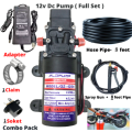 Car Washing Water Pump Motor Set with Pipe (DC 12V-pm 5Liter flow ): Keep Your Vehicle Clean with Ease. 