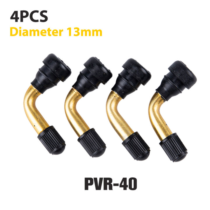 4 Pcs 90 Degrés Angle Fuite Anti-capuchon Tige Valve Pneu Tubeless Pour