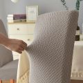 Elastic Dining Chair Cover Stretch Seat Slipcover Jacquard Spandex Protector Case for Kitchen Chair Seat Home Hotel Banquet. 