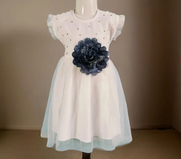 Baby%20Girls%20Fashion%20Sleeveless%20Flower%20Party%20Dress%20Newborn%200-7%20YEARS%20-%20Image%204