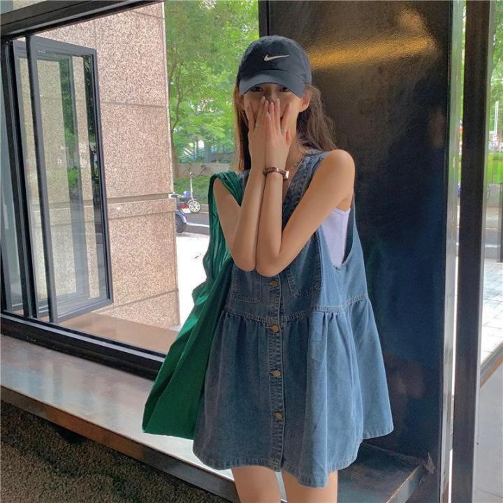 Summer New Plant Dyed Linen Strap Dress Women'S Loose And Slim Large Swing Dress Pleated Sleeveless Shoulder Cut Long Dress