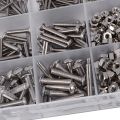 480Pcs on Head 12 Sizes Screw And Nuts Kit,M2 M3 M4 Steel orted Hex Socket Head Cap Bolts Screws Nuts ortment Set Kit.
