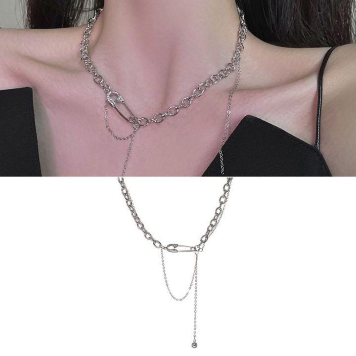 TIMIA%20Fashion%20Niche%20Dainty%20Safety%20Pin%20Gothic%20Party%20Jewelry%20Women%20Clavicle%20Chain%20Sweater%20Necklace%20Korean%20Style%20Pendant%20Necklace%20-%20Image%207
