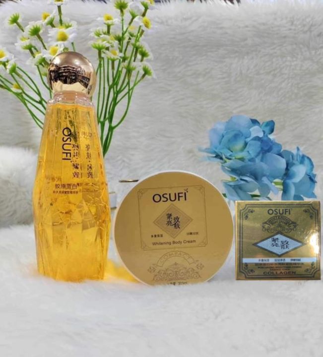 Osufi Collagen Serum & Osufi Face Cream & Osufi Body Cream Full Combo Pack