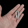 1/10Pcs No.4 Gourd-shaped Aluminum Alloy Carabiner Spring Hook Outdoor Safety Buckle Connecting Ring For Camping Hiking. 