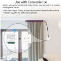 Tuya intelligent curtain module, controlled through an application, compatible with Alexa and Google Home,. 