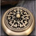 Craft Home Decoration Cense Stick Holder Incense Burner Mini Qilin Head Retro Brass Censer Hollow Lotus. 