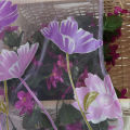 OIMG Fine Workmanship Window Treatment Wear Resistant Polyester Flower Pattern Rod Pocket Sheer Curtain Panel For Home. 