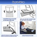 Airplane Cushion Extender with Side Pockets for Leg Rest Airplane Cushion Extender for Kids. 