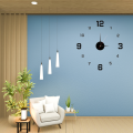 DIY Wall Clock Modern Creative 3D Mirror Wall Clock Large Mute Wall Stickers for Living Room Bedroom Home Decorations. 