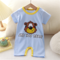 (Ready Stock) Summer Newborn Cotton Short Sleeves Bodysuit Korean Style Boys Baby Fashion Cartoon Pattern Printed Romper Infant Soft Comfortable Loose One-Pieces Jumpsuits. 
