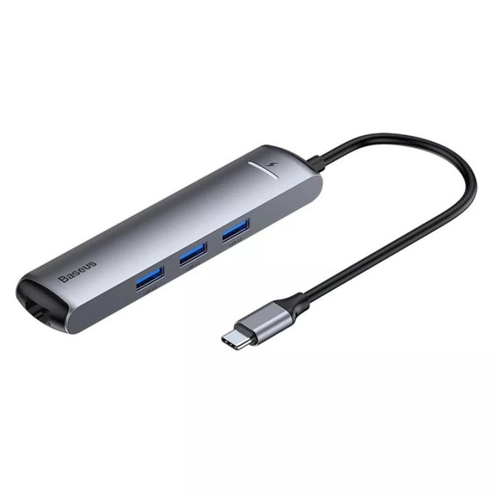 Baseus Mechanical Eye 6 in 1 HDMI / USB 3.0 x 3 /RJ45 / PD to USB-C / Type-C Smart HUB Docking Station