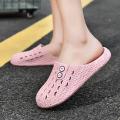 Home Slippers Women's Summer Indoor Non-Slip Silent Home Thick-Soled Couple Bathroom Bath Men's Soft-Soled Sandals.
