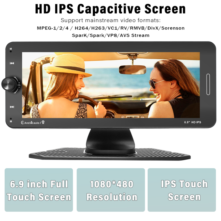 6.9inch%20IPS%20Touch%20Screen%20Car%20Monitor%20Carplay%20Android%20Auto%20WIFI%20Dashboard%20Dash%20Cam%20Airplay%20Autolink%20Bluetooth%20EQ%20Smart%20Player%20-%20Image%206