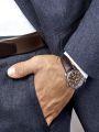 Watch Men Fashion Casual Watches Leather Band Quartz Wristwatches. 