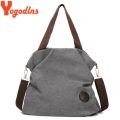 Yogodlns Women Corduroy Canvas Tote Ladies Casual Shoulder Bag Foldable Reusable Shopping Bags Beach Bag Female Cotton Cloth Bag.