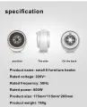 Desk Heater Mini Heaters Indoor Portable Electric 400w PTC USB Car Heater Fan. 