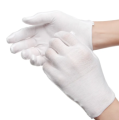 White Soft Cotton Gloves/Labor Insurance Quality Gloves/Jewelry Silver Inspection Gloves/Stretchable Lining Glove. 