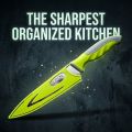 Stainless Steel Kitchen Knife with Protective Cover  Ultra Sharp Chef Knife for Vegetable, Fruit  Cutting Ergonomic Non-Slip Handle Kitchen Cutter. 