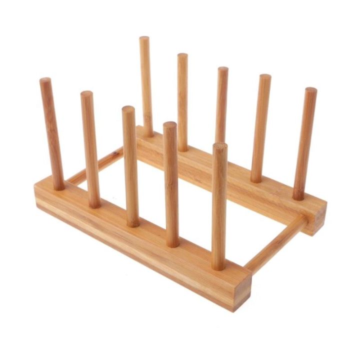 Durable%20Dish%20Rack%20Pots%20Wooden%20Plate%20Stand%20Wood%20Kitchen%20Cup%20Display%20Drainer%20Holder%20-%20Image%202