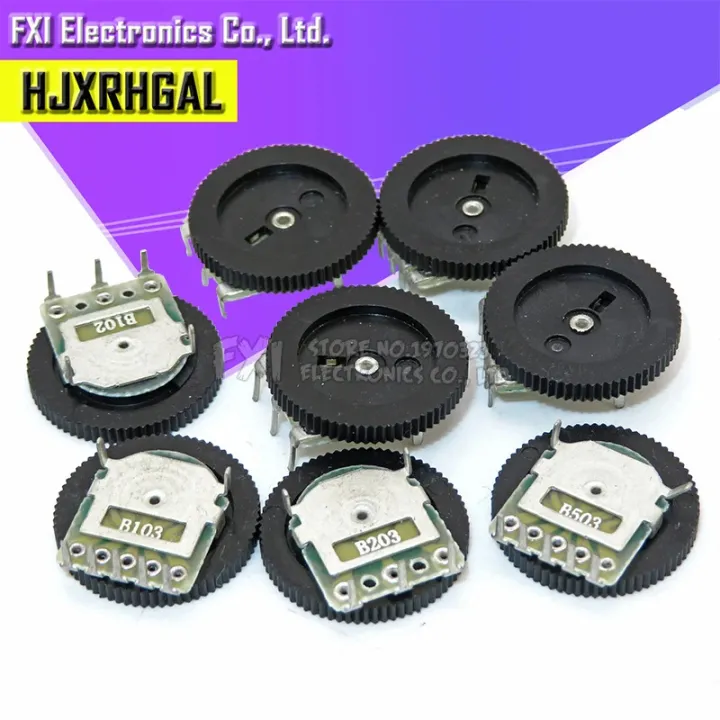 10pcs%20Double%20Gear%20tuning%20potentiometer%20B503%2050K%203pin%2016*2mm%20Dial%20Potentiometer%20-%20Image%202