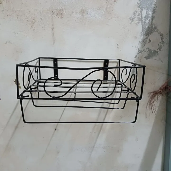 "Wall-Mounted%20Black%20Iron%20Quran%20Majid%20Rack%20%E2%80%93%20Square%20Design,%2012x10x3.5%20Inch%20with%20Zaynamaaz%20Holder%20%E2%80%93%20Durable%20Modern%20Storage%20%E2%80%93%201%20Pc"%20-%20Image%205