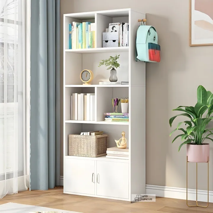 Modern%20Library%20Book%20Shelf%20Standing%20Display%20Shelve%20Rack%20Engineered%20Wood%20Bookcase%20Bookshelf%20Showpiece%20Rack%20with%20Storage%20Cabinet%20-%20Image%203