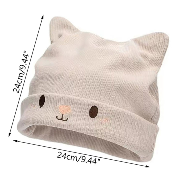 Cute%20Cat%20Embroidered%20Knitted%20Hat%20Outdoor%20Warm%20Ear%20Protection%20Cat%20Ears%20Wool%20Cap%20Over%20Head%20Cold%20Cap%20Street%20Beanies%20Cap%20Penny%20Cap%20-%20Image%202