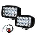 15Led]]White]]Bike Led Light Drivin Headlights Fog Lamp Lighting Accessories Anti-Fog Spot Light Auxiliary Headlight with Switch For All Motorcycles Mobikes Fog Lights]2pcs]ST. 
