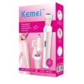 Kemei Km-3024 Multifunctional 4 In 1 Rechargeable Woman Body Shaver Eyebrow Nose Trimmer Set - Trimmer - Trimmer - Trimmer. 