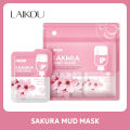 Laikou Sakura Mud Mask Individual Packaging 5g. 