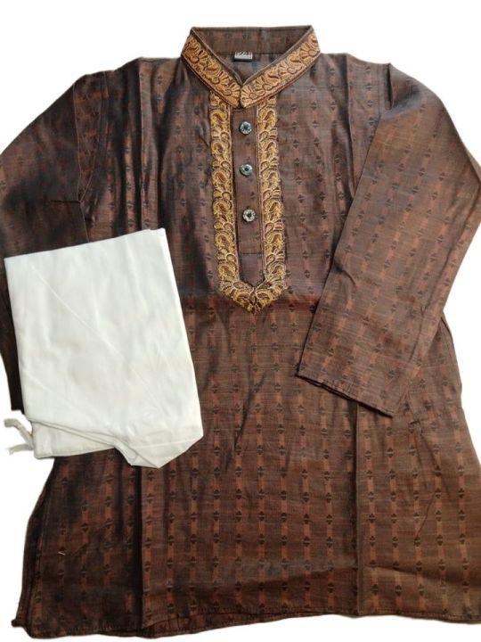 Fasionable%20Comfortable%20soft%20Payjama%20with%20Panjabi%20set%20Embrodary%20print%20work%20kids%20Stylishbaccha%20Panjabi%20set%203%20month%20To10year%20baby%20kids%20boys%20Kurtas%20Panjabi%20-%20Image%202