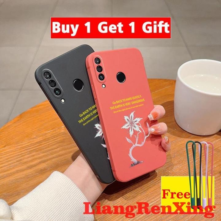 Casing Huawei y6p 2020 back cover phone case back cover softcase liquid silicone protector smooth shockproof bumper cover new design flower cartoon ytxshd01