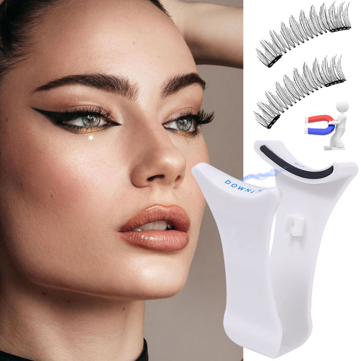 【The Edge of Beauty】Quantum Magnetic Eyelashes Tweezer Magnetic False Eyelash Curler For Magnet Eyelashes Lashes Clamp Makeup Tools