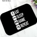 Cool Black Playstation Controller Buttons Gaming Welcome Doormat Video Games Gamer Door Mat Rug Carpet for Kitchen Bathroom Gift-40cmx60cm. 