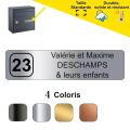 Adhesive Mailbox Sign name badge Personalized Text Standard Size 7*2 cm Engraved Stainless steel Mail box tag Professional Label. 