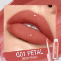 PinkFlash Lip Gloss #G01 Petal (Nudee Peach) Ever Glossy Moist Lip Gloss - 2.3g.