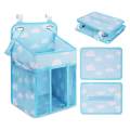 Detachable Storage Hanging Bag, Baby Essentials, for Bedside Storage Diaper Stacker Wall. 