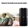 Car Air Purifier for Car Desktop Use Air Humidifier Anion Purifier Anti Haze Formaldehyde PM2.5 Smell with Filter Black. 