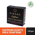 Ribana Organic Saffron Goat's Milk Beauty Soap Bar- 110gm. 