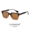 Caterside Retro Square Men Big Sunglasses Punk Luxury Designer Sun Glasses Women Driving Travel Fishing Eyewear UV400. 