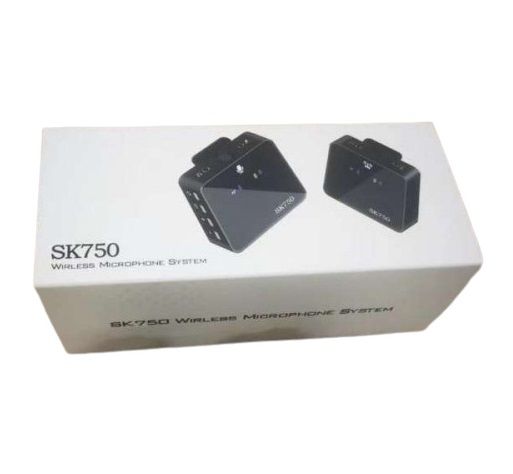SK750 Wireless Lavalier Single Microphone Transmitter Receiver for Phone DSLR Camera Smartphone 2.4GHz Wireless Mic Record