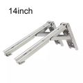 10"(2ps)Adjustable Triangle  Foldable Support SS Bracket -MHN. 